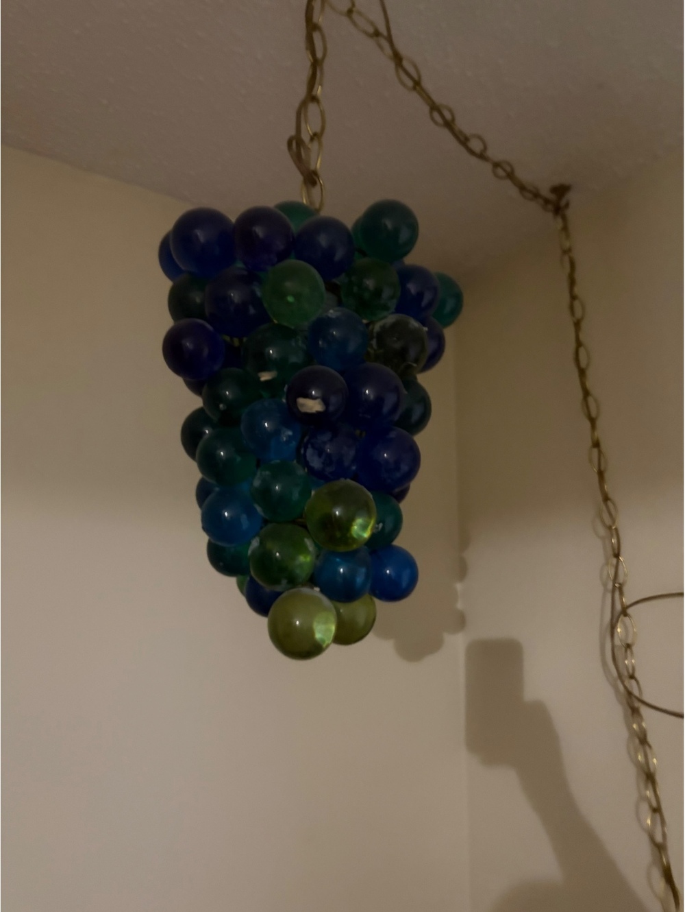 Mid Century Lucite Grape Light